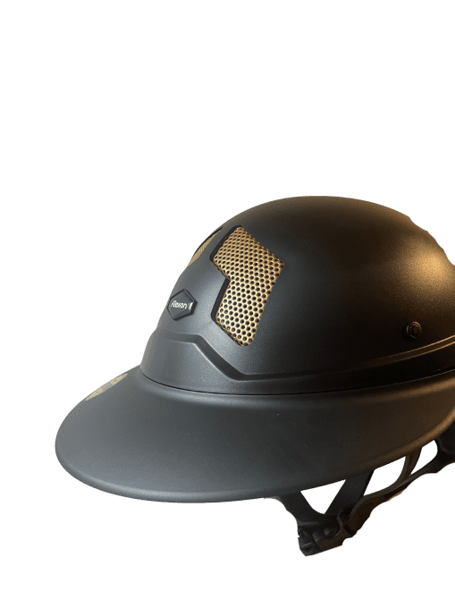 Casque Armet Dark - Grille or
