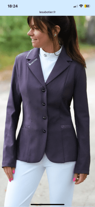 Veste de concours Colette Prune  - Le sabotier 