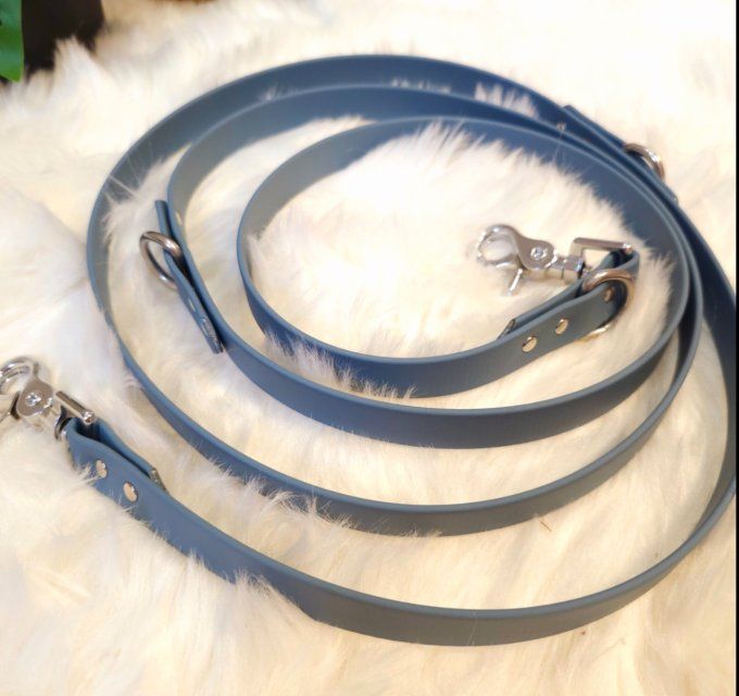 Laisse Snow Biothane Bleu pétrole 